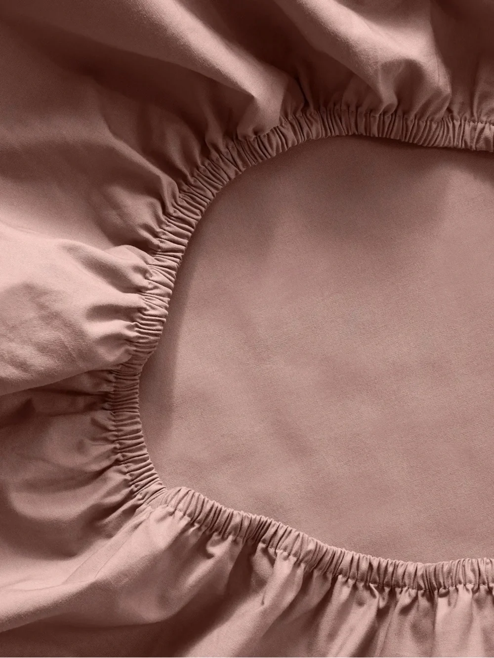 Quince Organic Crisp Percale 3 Piece Fitted Sheet Set, Full (Fig)